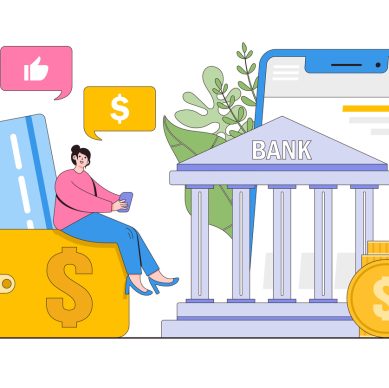 Flat mobile online service payment, business finance pay, transaction online with security and protection contactless concept. Outline design for landing page, web banner, infographics, hero images